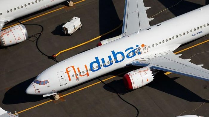 Máy bay chở khách của hãng hàng không FlyDubai. Ảnh: Getty Images