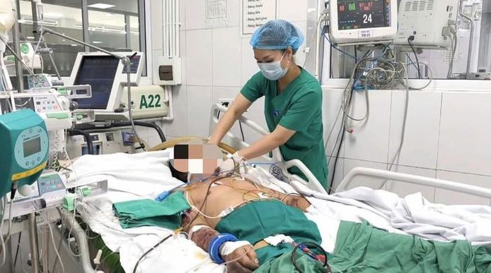 Bệnh nhân đang được điều trị tích cực tại bệnh viện. Ảnh: BVCC