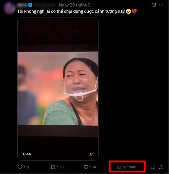 Cảnh trong phim Trại Buôn Người "viral" trên mạng xã hội X.