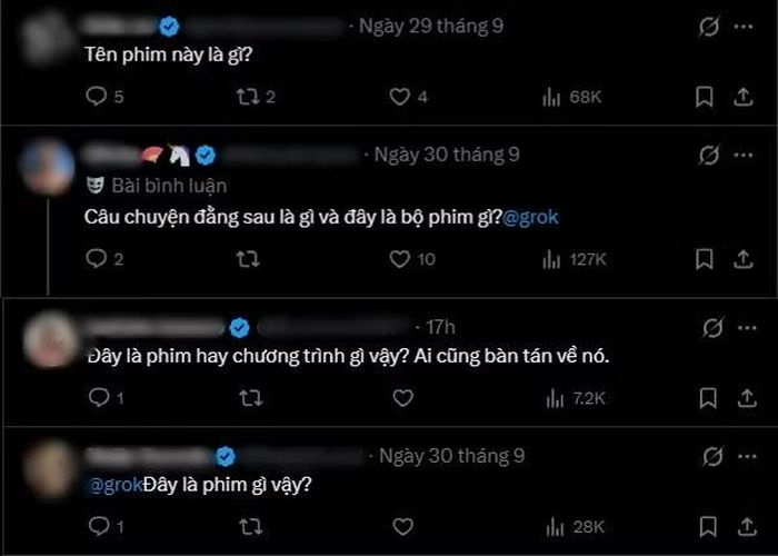 Cư dân mạng quốc tế xin thông tin về phim.
