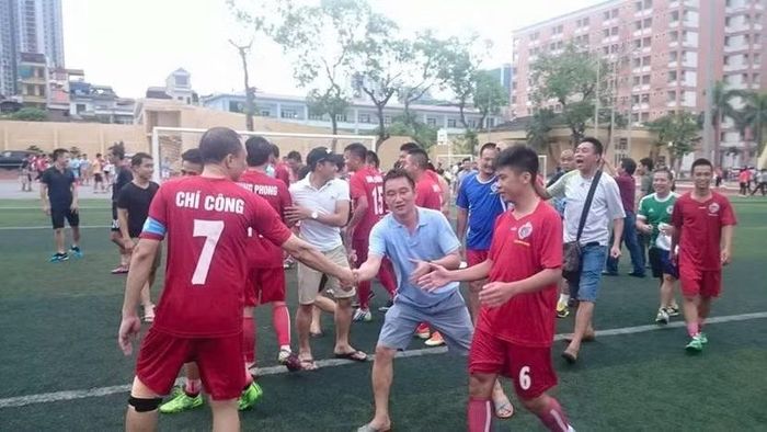  Câu lạc bộ Công an nhân dân sau một chiến thắng trên sân vận động C500 - Học viên An ninh nhân dân năm 2015 (Ảnh tư liệu) 