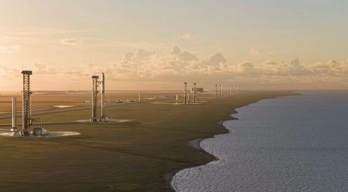  SpaceX đang nỗ lực biến hạt Vermilion, bang Louisiana thành nơi đặt các tên lửa của SpaceX. Ảnh phối cảnh. 