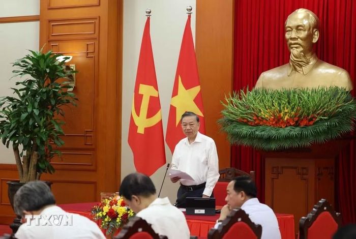 Tổng Bí thư, Chủ tịch nước Tô Lâm phát biểu chỉ đạo. Ảnh: Thống Nhất/TTXVN.