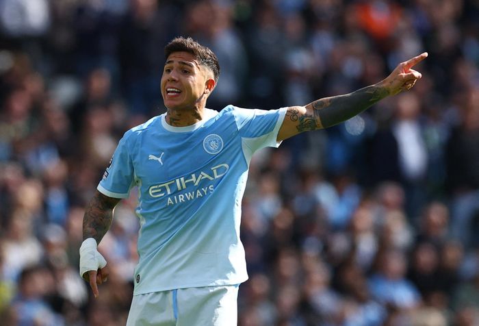  Elliot Anderson và Enzo Fernandez (ảnh) nằm trong nhóm những bản hợp đồng đắt giá nhất của Man City ở kỳ chuyển nhượng hè. 