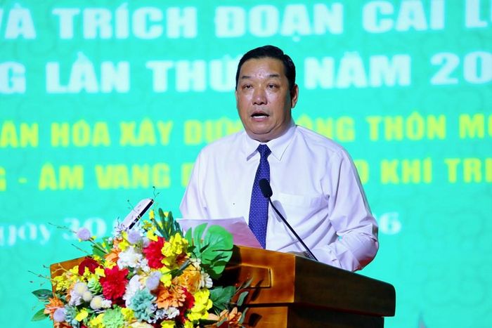 Ông Nguyễn Văn Mao - Phó Giám đốc Sở Văn hóa và Thể thao tỉnh An Giang, Trưởng Ban Tổ chức phát biểu khai mạc
