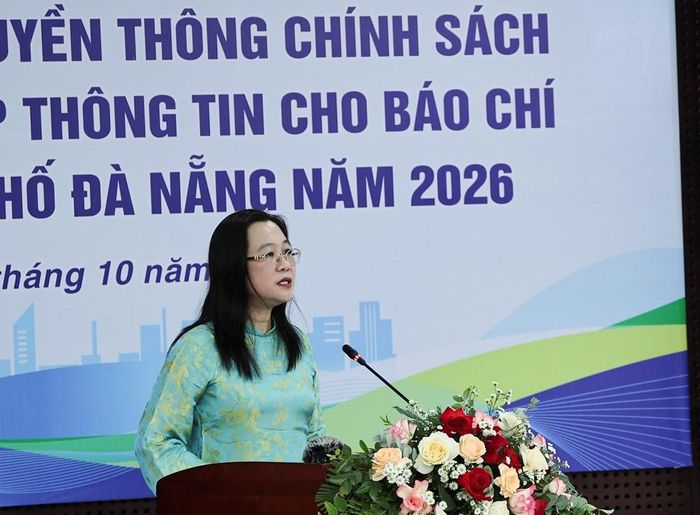 Phó Giám đốc Sở VHTTDL TP. Đà Nẵng Nguyễn Thu Phương phát biểu tại Hội nghị