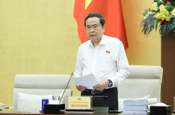 Chủ tịch Quốc hội Trần Thanh Mẫn phát biểu khai mạc Phiên họp thứ 7 của Ủy ban Thường vụ Quốc hội