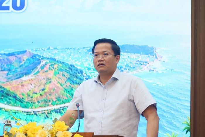 Chủ tịch UBND tỉnh Nguyễn Đức Tâm phát biểu