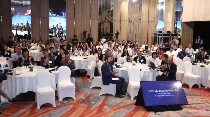 Quang cảnh hội thảo "Chuẩn bị cho Năm APEC 2027: Nâng cao năng lực tổ chức và phối hợp" sáng 1/10 tại Hà Nội. Ảnh: BTC