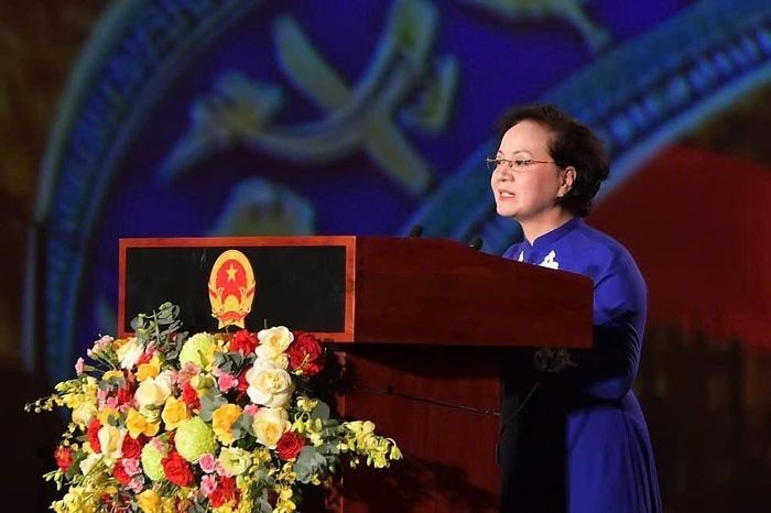 Bí thư Trung ương Đảng, Phó Thủ tướng Chính phủ Phạm Thị Thanh Trà phát biểu. Ảnh: TTXVN phát