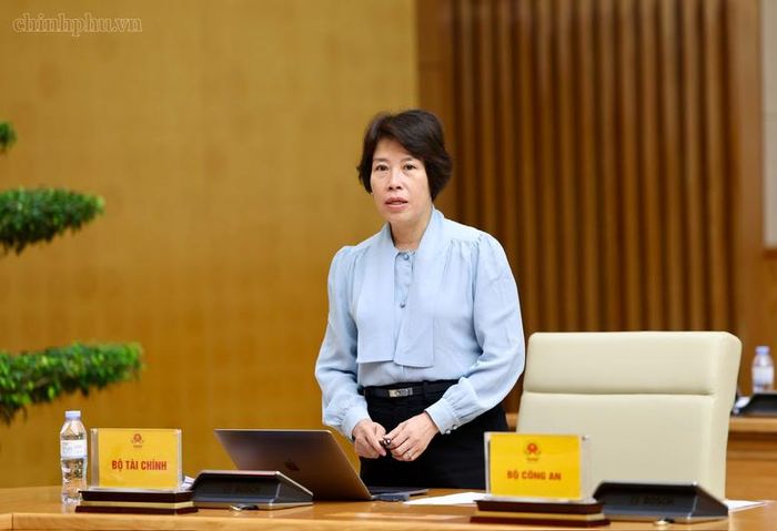 Thứ trưởng Bộ Tài chính Nguyễn Thị Bích Ngọc phát biểu - Ảnh: chinhphu.vn/Phương Nguyên
