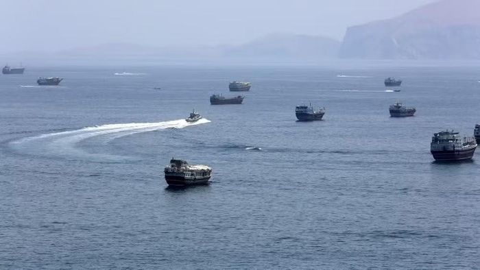 Eo biển Hormuz - gần thị trấn Khasab, miền bắc Oman. (Ảnh: THX/TTXVN)