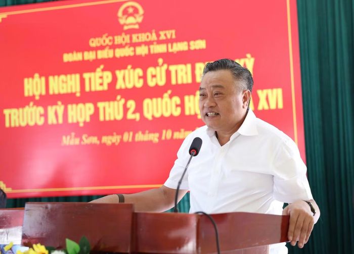Đồng chí Trần Sỹ Thanh, Ủy viên Bộ Chính trị, Bí thư Trung ương Đảng, Chủ nhiệm Ủy ban Kiểm tra Trung ương phát biểu tại hội nghị. (Ảnh: DƯƠNG DUYÊN)