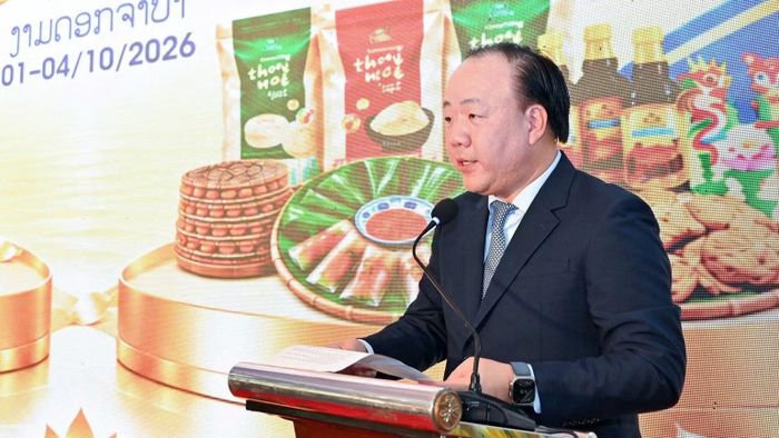 Cục trưởng Cục Quản lý và Phát triển thị trường trong nước (Bộ Công thương) Trần Hữu Linh phát biểu ý kiến tại sự kiện.