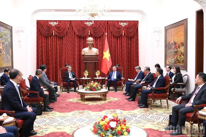 Quang cảnh cuộc tiếp.