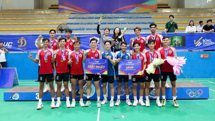 Đại học Trà Vinh vô địch nội dung bóng chuyền nam Đại hội Thể thao sinh viên toàn quốc 2026. (Ảnh: BTC)