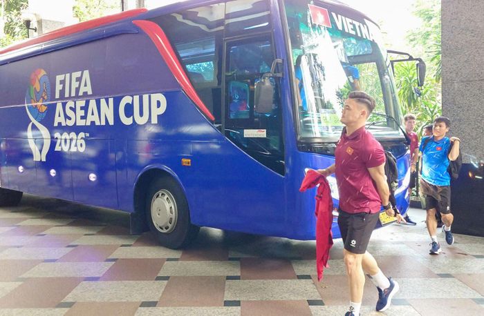 Đội tuyển Việt Nam đã có mặt tại Jakarta, Indonesia. Ảnh: VFF