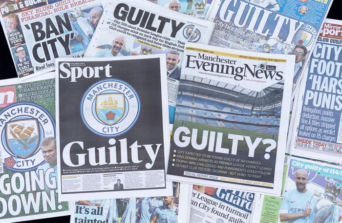 Man City đang đứng trước những cáo buộc vi phạm tài chính nghiêm trọng. Ảnh: CNBC