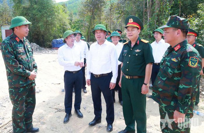 Đoàn công tác kiểm tra thực địa một số khu vực diễn tập 