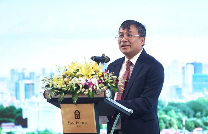 Thứ trưởng Thường trực Bộ Ngoại giao Nguyễn Minh Vũ phát biểu tại sự kiện. Ảnh: THÀNH LONG