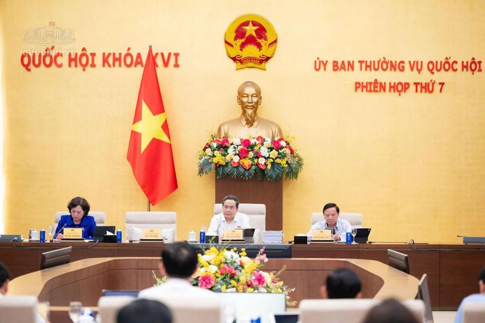 Chủ tịch Quốc hội Trần Thanh Mẫn chủ trì phiên họp. Ảnh: quochoi.vn