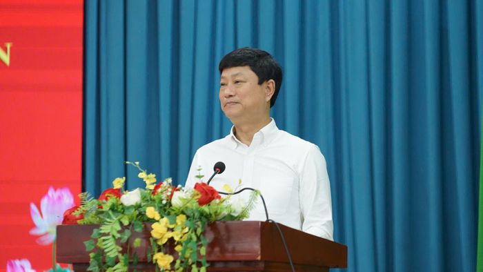  Đồng chí Võ Văn Minh phát biểu chỉ đạo hội nghị 