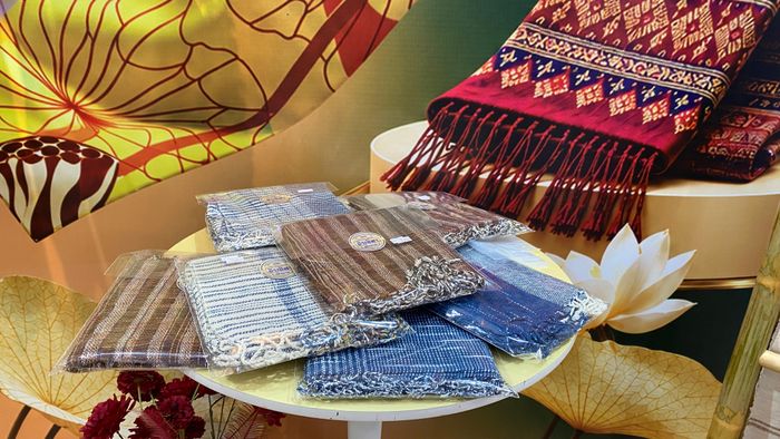  Các sản phẩm được trưng bày. Ảnh: PHÚC HẬU 