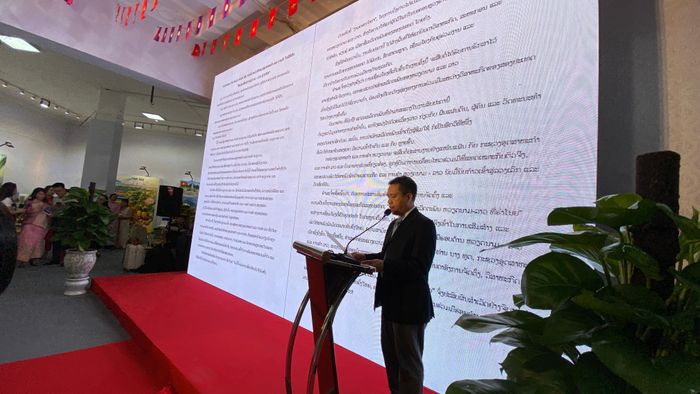  Ông Nguyễn Việt Sơn, Thứ trưởng Bộ Công thương Việt Nam phát biểu tại lễ khai mạc. Ảnh: PHÚC HẬU 