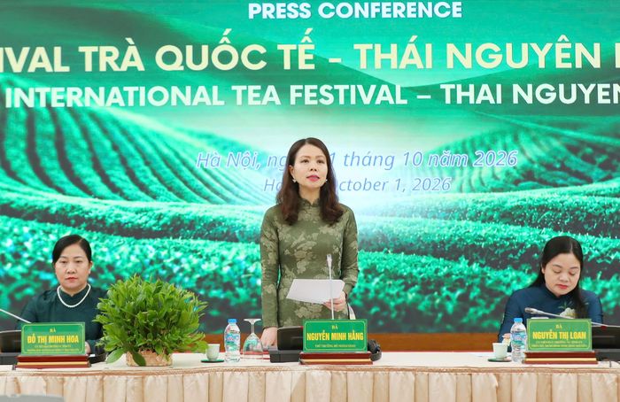 Thứ trưởng Bộ Ngoại giao Nguyễn Minh Hằng phát biểu tại họp báo. Ảnh: QUANG PHÚC