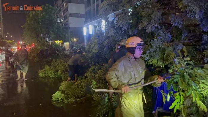 Trước đó vào chiều tối cùng ngày, TP HCM tiếp tục có mưa lớn. Mưa kèm giông gió và sấm chớp rền trời...