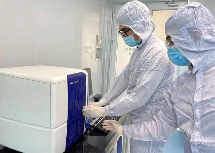 Phòng thí nghiệm tại Viện Tế bào gốc, Trường ĐH Khoa học Tự nhiên (ĐH Quốc gia TPHCM). Ảnh: Hà An