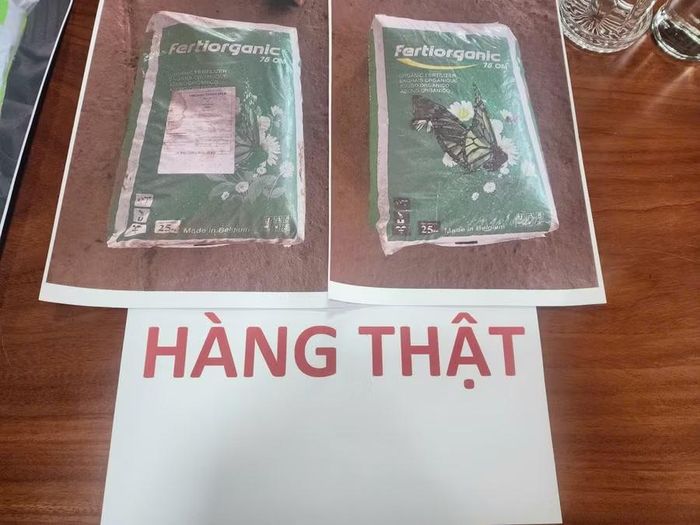 Hình ảnh bao bì hàng thật. (Ảnh: CA)
