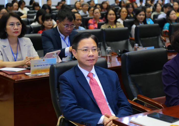Thứ trưởng Ngoại giao, Chủ nhiệm Ủy ban Công tác về các tổ chức phi chính phủ nước ngoài Ngô Lê Văn tại Hội nghị. (Ảnh: Trung Anh)