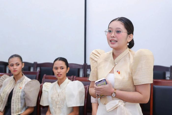 Sinh viên Philippines tại Đại học Thái Nguyên chia sẻ về hành trình học tập, cuộc sống và những trải nghiệm đáng nhớ tại Việt Nam. (Ảnh: Đinh Hoà)