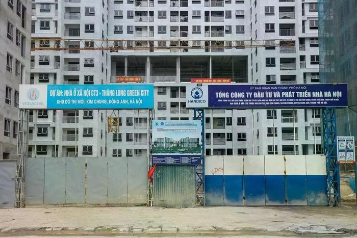 Dự án nhà ở xã hội CT3 - Thăng Long Green City tại khu đô thị mới Kim Chung (xã Thiên Lộc, Hà Nội). Ảnh: Tiến Cường