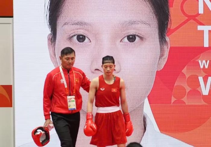 Nguyễn Thị Tâm xuất sắc vào Chung kết Boxing hạng 51kg nữ tại ASIAD 2026. Ảnh: Cục TDTTVN
