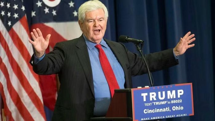 Chính trị gia kỳ cựu Newt Gingrich - bộ não chiến lược phía sau hai doanh nhân công nghệ trong Dự án Meridian. Ảnh: The Atlantic.