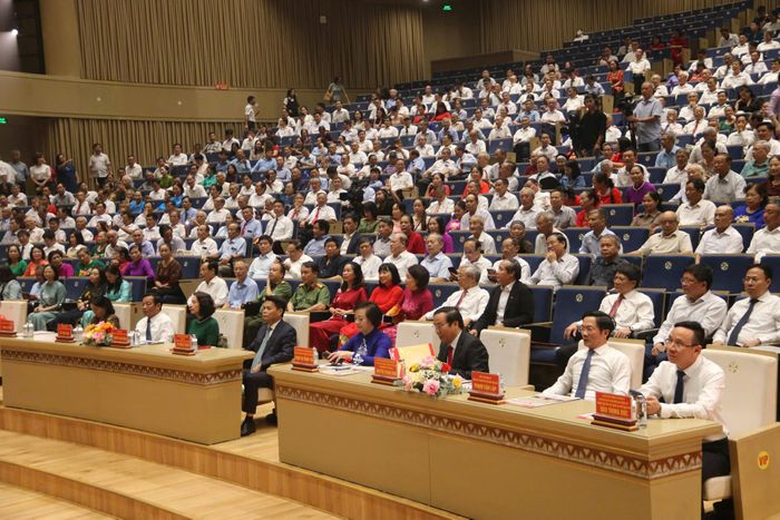 Phó Thủ tướng Chính phủ Phạm Thị Thanh Trà và các đại biểu dự Lễ phát động Tháng hành động vì người cao tuổi Việt Nam năm 2026, chủ đề “Cộng đồng chung tay chăm sóc tích hợp người cao tuổi trong xu thế già hóa dân số”.