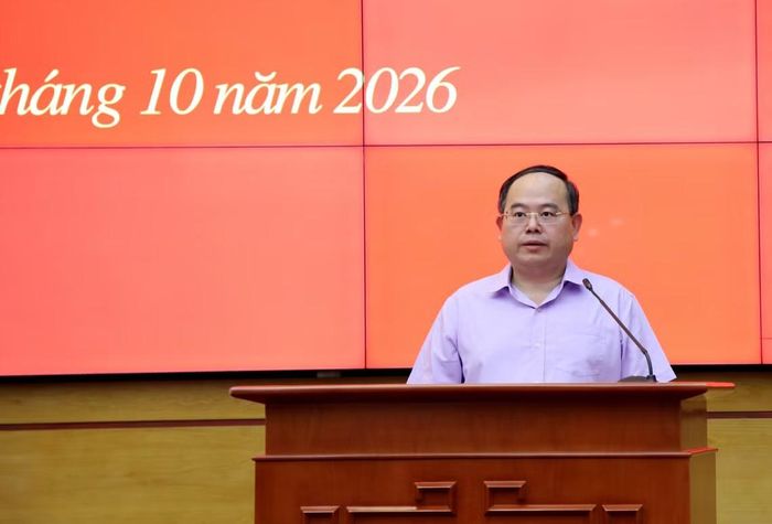 Ông Quản Minh Cường, Ủy viên Trung ương Đảng, Bí thư Thành ủy, Trưởng Đoàn ĐBQH TP, Trưởng Ban Chỉ đạo, phát biểu chỉ đạo tại hội nghị.