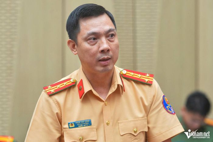 Đại tá Phạm Việt Công, Phó Cục trưởng Cục CSGT. Ảnh: Đình Hiếu