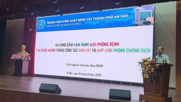  ThS. BS Nguyễn Công Huy phát biểu tại hội nghị