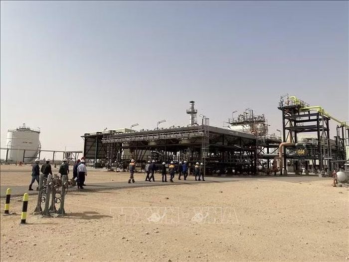 Một góc khu điều hành khai thác trung tâm của mỏ Bir Seba. Ảnh: Ngọc Tú/PV TTXVN tại Algeria