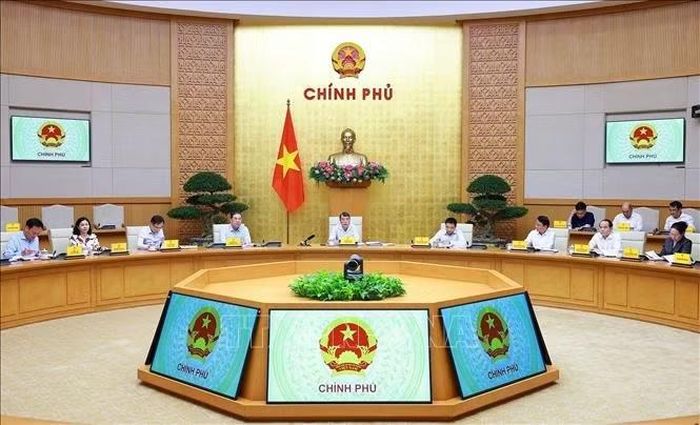 Thủ tướng Lê Minh Hưng chủ trì Hội nghị Ban Thường vụ Đảng uỷ Chính phủ về công tác đánh giá, xếp loại cán bộ. Ảnh: Dương Giang/TTXVN