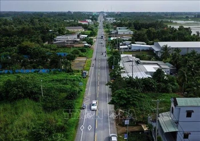 Quốc lộ 61B, đoạn qua địa bàn phường Long Bình, thành phố Cần Thơ. Ảnh: Duy Khương/TTXVN