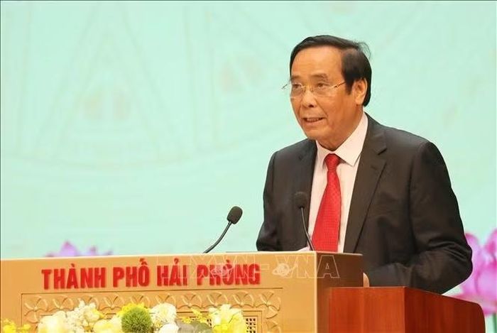 Chủ tịch Hội Người cao tuổi Việt Nam Nguyễn Thanh Bình phát biểu tại Lễ phát động. Ảnh: Hoàng Ngọc/TTXVN
