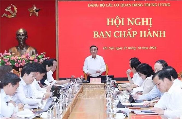 Thường trực Ban Bí thư Trần Cẩm Tú phát biểu chỉ đạo hội nghị. Ảnh: Phương Hoa/TTXVN
