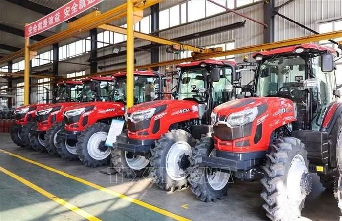 Nhà máy sản xuất máy nông nghiệp Jichi tại tỉnh Hắc Long Giang. Ảnh: Công Tuyên/PV TTXVN tại Trung Quốc