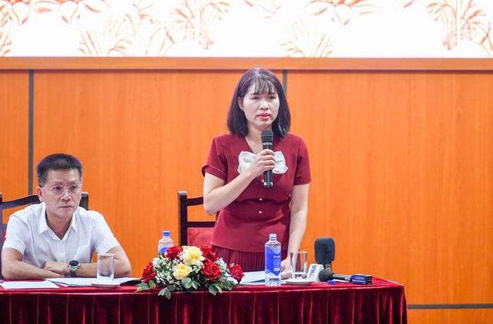 Bà Đinh Thị Thu Thủy - Phó Cục trưởng Cục An toàn thực phẩm (Bộ Y tế) (Ảnh: Như Ý).