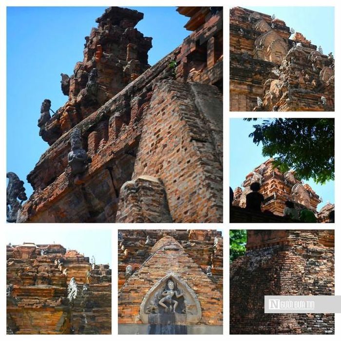 Tầng thứ ba là khu đền tháp được xây dựng ở vị trí cao nhất của ngọn đồi Cù Lao, gồm 4 công trình, trong đó có tháp Đông Bắc (tháp Chính), tháp Đông Nam (tháp Cố), tháp Nam (tháp Ông) và tháp Tây Bắc (tháp Cô Cậu). Tháp Chính cao khoảng 23 m là phần hồn của cụm tháp cổ.