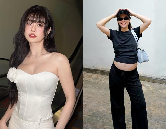Trương Quỳnh Anh xuýt xoa khen Khả Ngân khi nữ diễn viên đang mang thai.